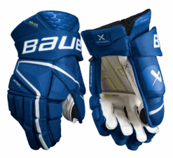 Bauer Vapor Hyperlite Senior Hockey Gloves 24 Bauer Vapor Hyperlite Senior Hockey Gloves -Hockey Discount Store HYPERLITE SR FRONT BLU2 1